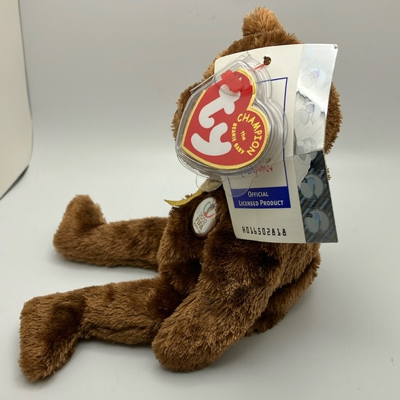 3/$30 | TY Beanie baby | Champion the FIFA World Cup Brown Teddy Bear Plush Toy - Picture 2 of 8